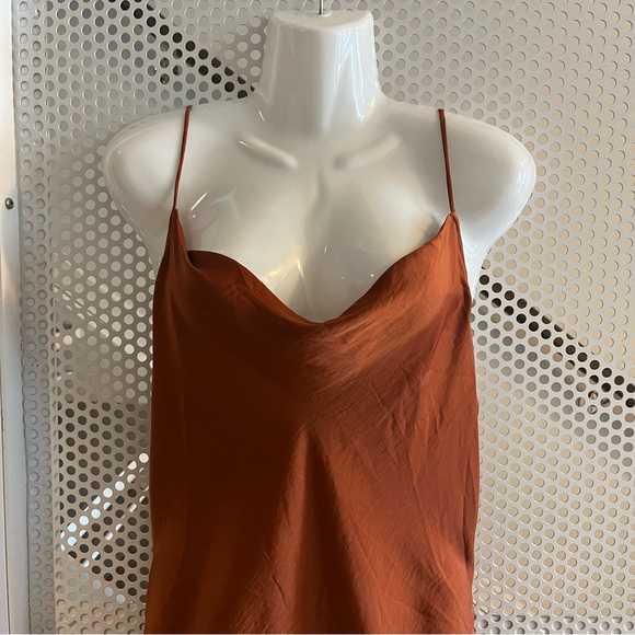 Free People Intimately Day to Night Midi Slip Dress Size Medium in Cinnabar NWT - Picture 3 of 13